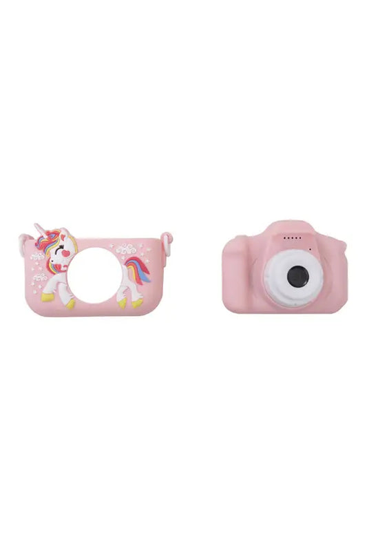 Kids Digital Camera, Unicorn Design 1080P HD Camera with 2.4" IPS Screen, 32GB Storage, Pink