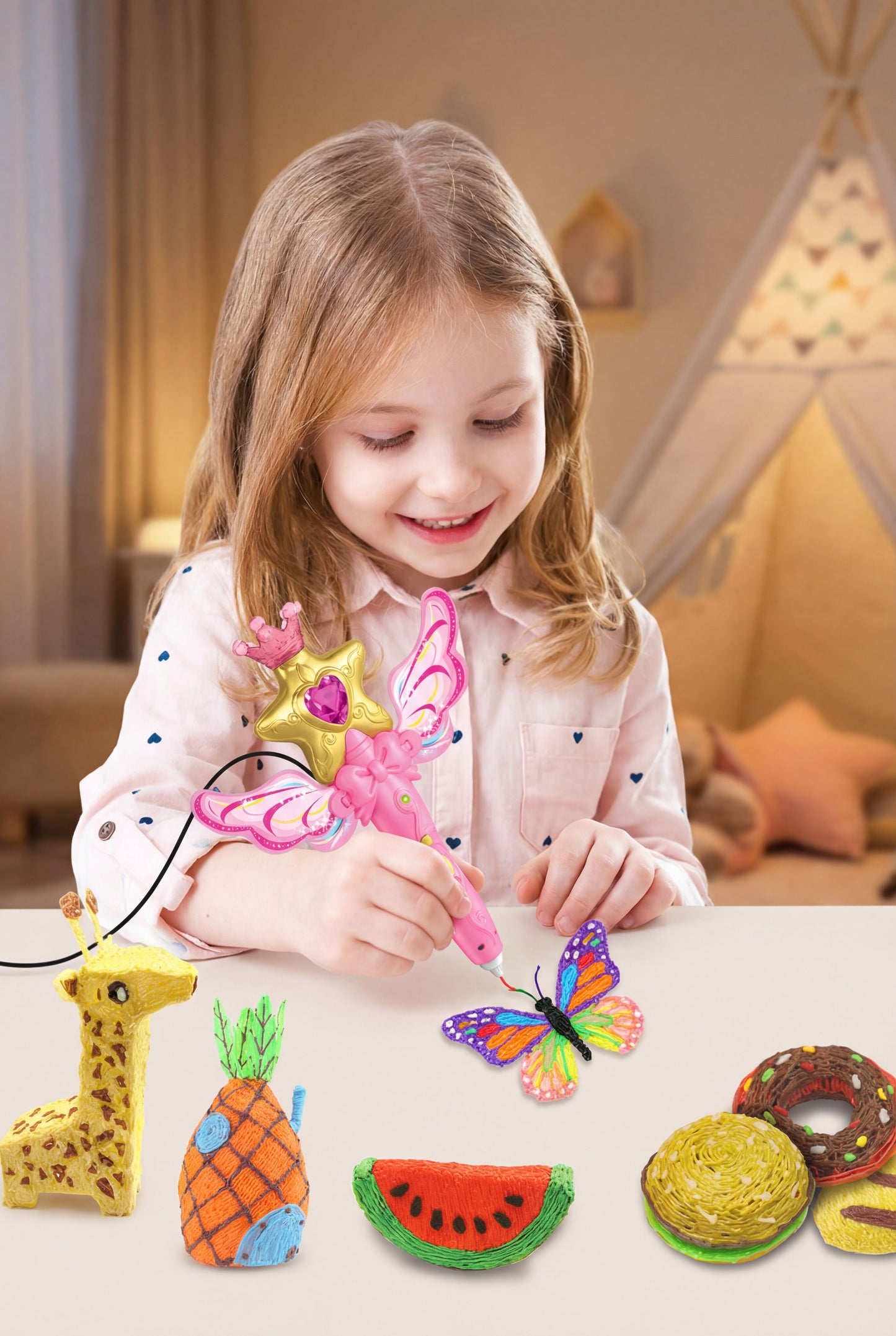 Fairy Wand 3D Printing Pen - Magical 3D Drawing Toy for Kids