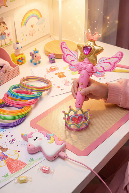 Fairy Wand 3D Printing Pen - Magical 3D Drawing Toy for Kids