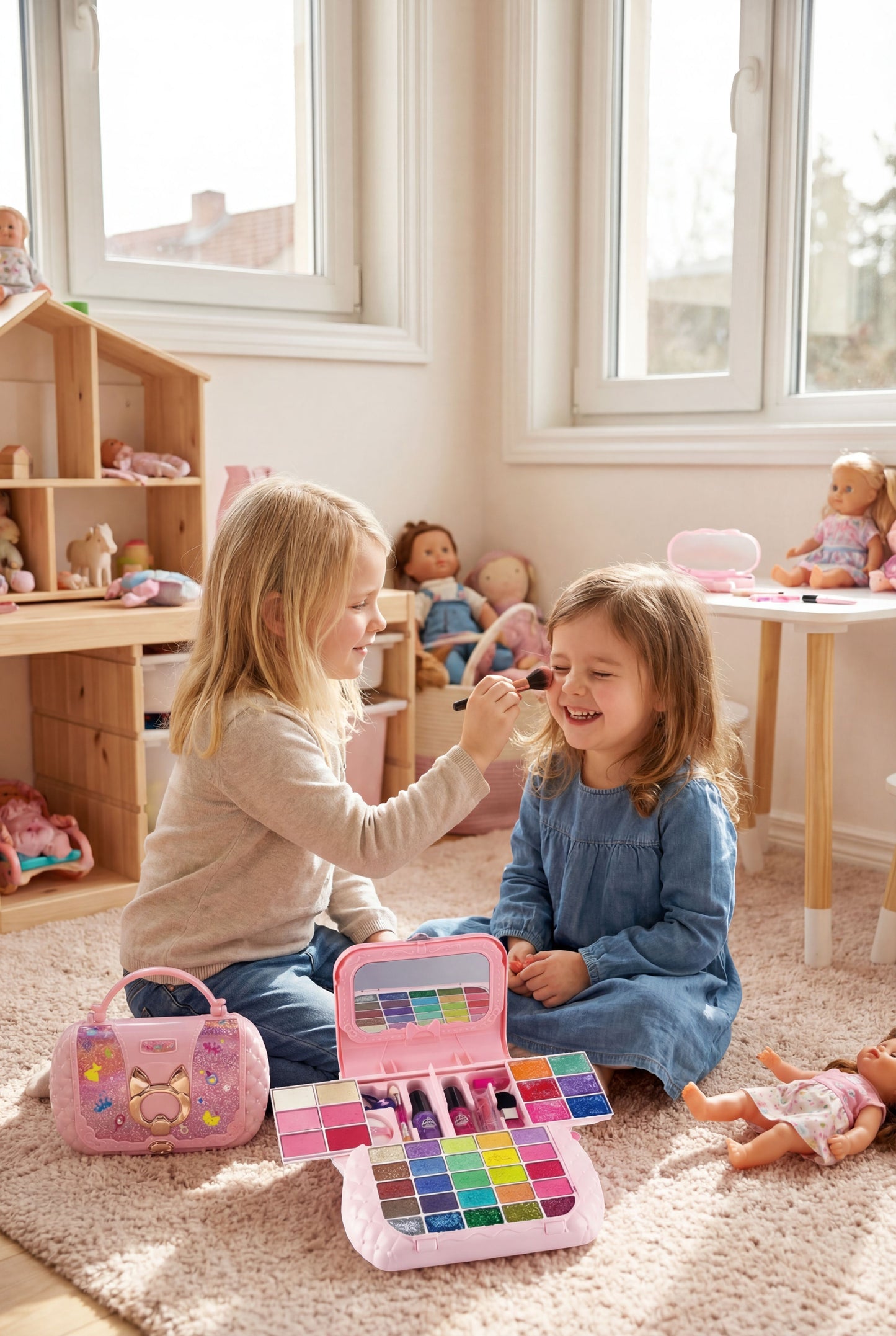 Princess Makeup Handbag - Non-Toxic & Washable Kids Cosmetic Play Set