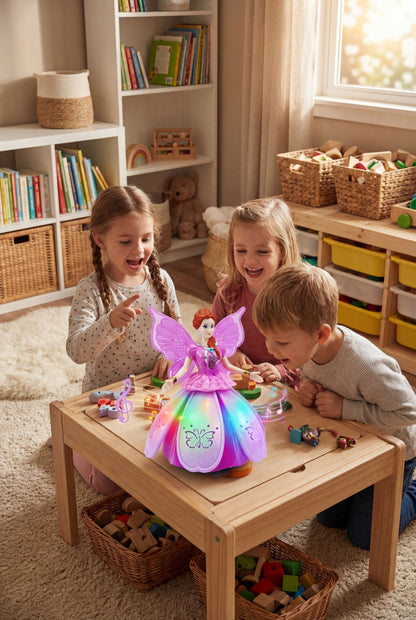Musical Dancing Butterfly Princess - Interactive Doll with LED Lights