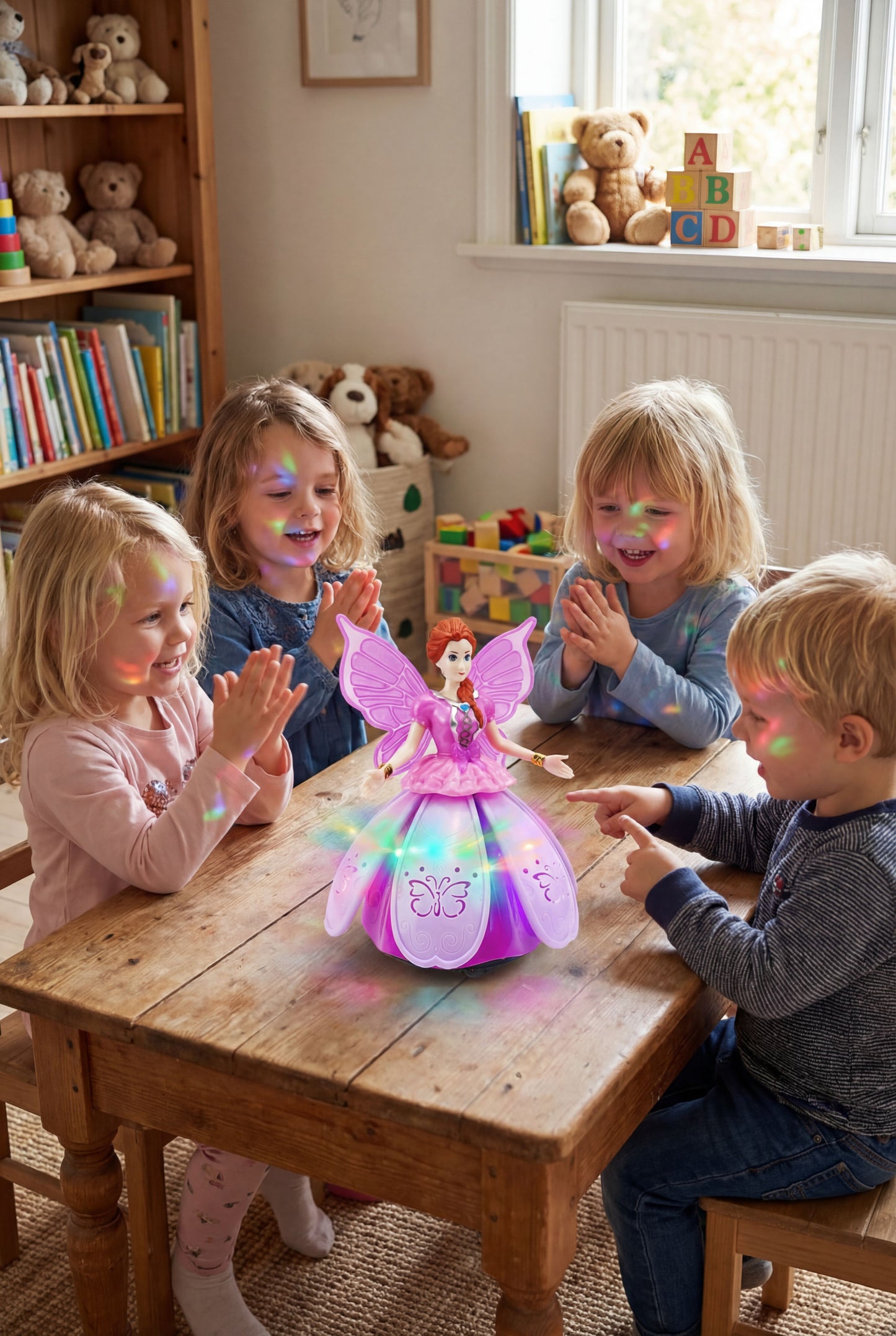 Musical Dancing Butterfly Princess - Interactive Doll with LED Lights