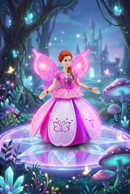 Musical Dancing Butterfly Princess - Interactive Doll with LED Lights