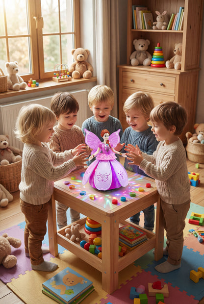 Musical Dancing Butterfly Princess - Interactive Doll with LED Lights