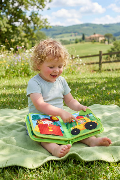 Farm Themed Cloth Busy Book - Interactive Montessori Toy for Early Learning