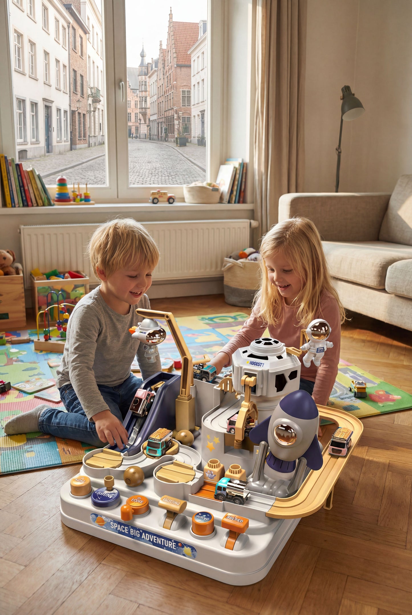 Space Big Adventure Track Set - Interactive Pretend Play Toy for Kids