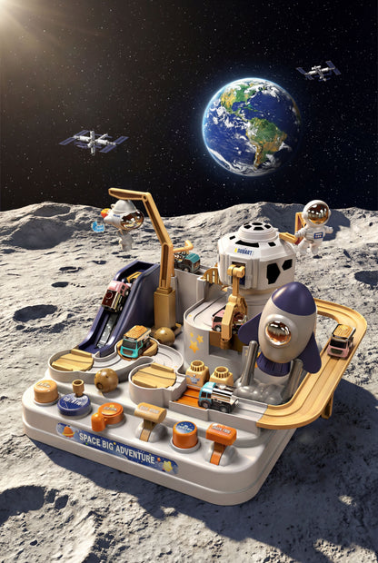 Space Big Adventure Track Set - Interactive Pretend Play Toy for Kids