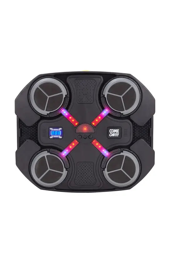 Music Boxing Machine for Kids, LED Light & Bluetooth Wall Mounted Punching Game with Gloves