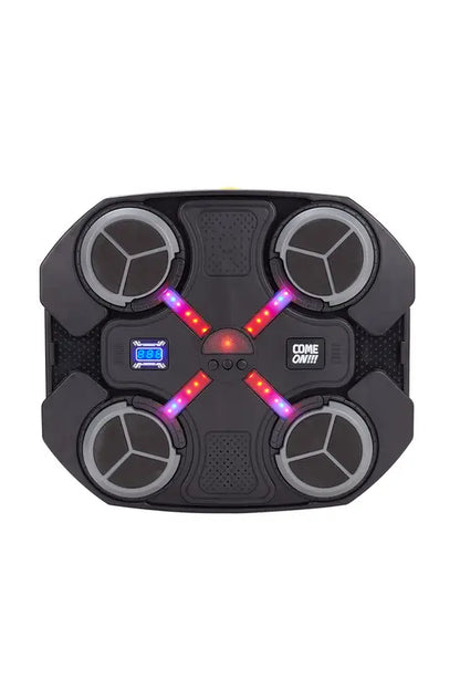 Music Boxing Machine for Kids, LED Light & Bluetooth Wall Mounted Punching Game with Gloves