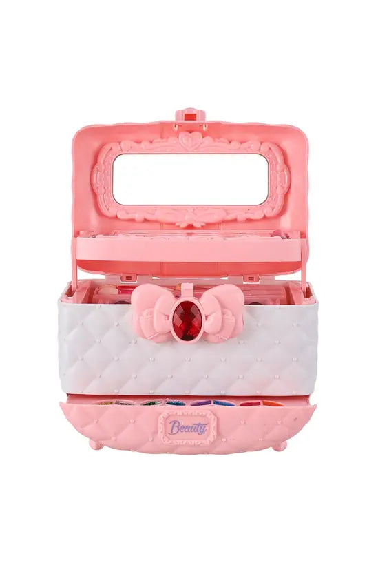 Kids Washable Makeup Kit for Girls, 40-Piece Princess Cosmetic Toy Set with Case, Safe Non-Toxic Beauty Playset, Birthday Gift for Little Girls