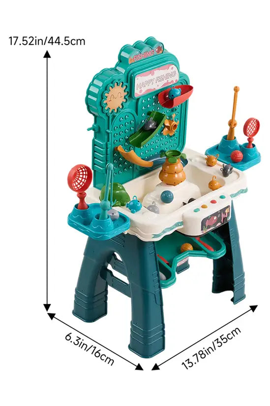 Kids Electric Fishing Game Table with Water Circulation, Music & Educational Sounds | Interactive Sensory Toy for Toddlers 3+