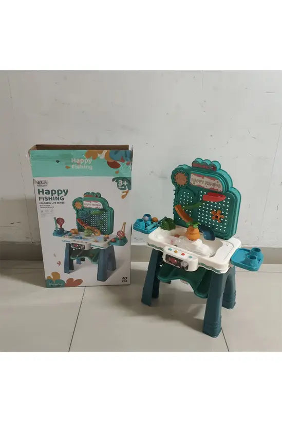 Kids Electric Fishing Game Table with Water Circulation, Music & Educational Sounds | Interactive Sensory Toy for Toddlers 3+