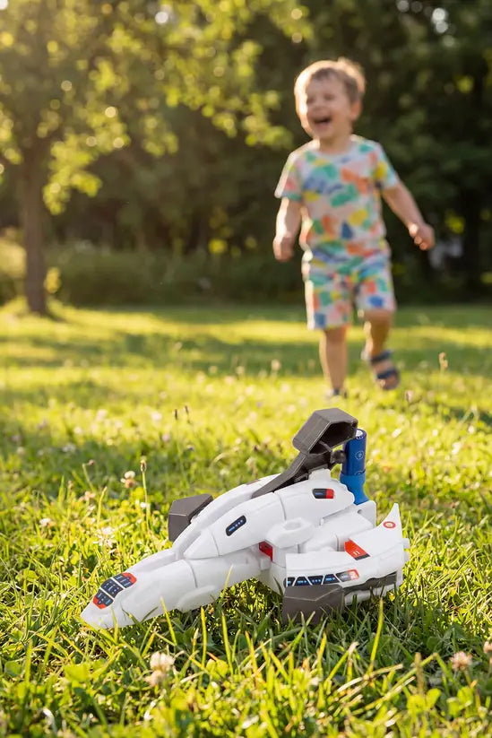 7-in-1 Solar Space Robot Building Kit, STEM Educational DIY Science Toy for Kids, Solar & Battery Powered Space Fleet Construction Set