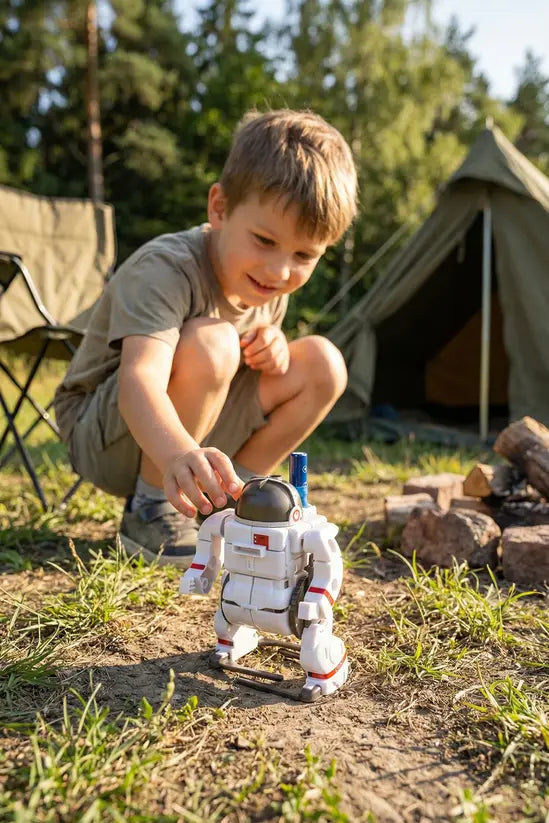 7-in-1 Solar Space Robot Building Kit, STEM Educational DIY Science Toy for Kids, Solar & Battery Powered Space Fleet Construction Set