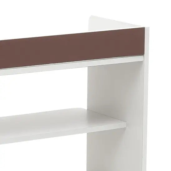 8-Tier MDF Shoe Rack, White Freestanding Shoe Storage Organiser, 82cm Wide Open Shelf for Hallway & Bedroom