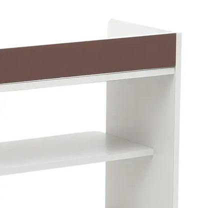 8-Tier Freestanding Shoe Rack, White MDF Shoe Storage Organiser, 82cm Wide Open Shelf for Hallway & Bedroom