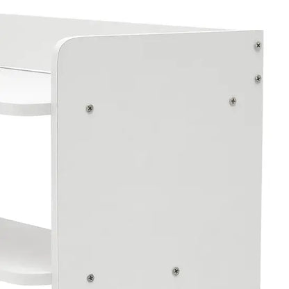 8-Tier Freestanding Shoe Rack, White MDF Shoe Storage Organiser, 82cm Wide Open Shelf for Hallway & Bedroom