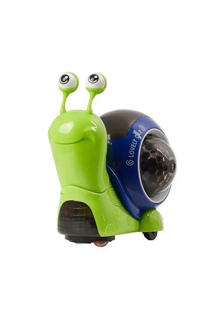 Interactive Bump-and-Go Snail Toy for Toddlers, Moving Light-Up Toy with Music, Educational Kids Gift for Boys & Girls