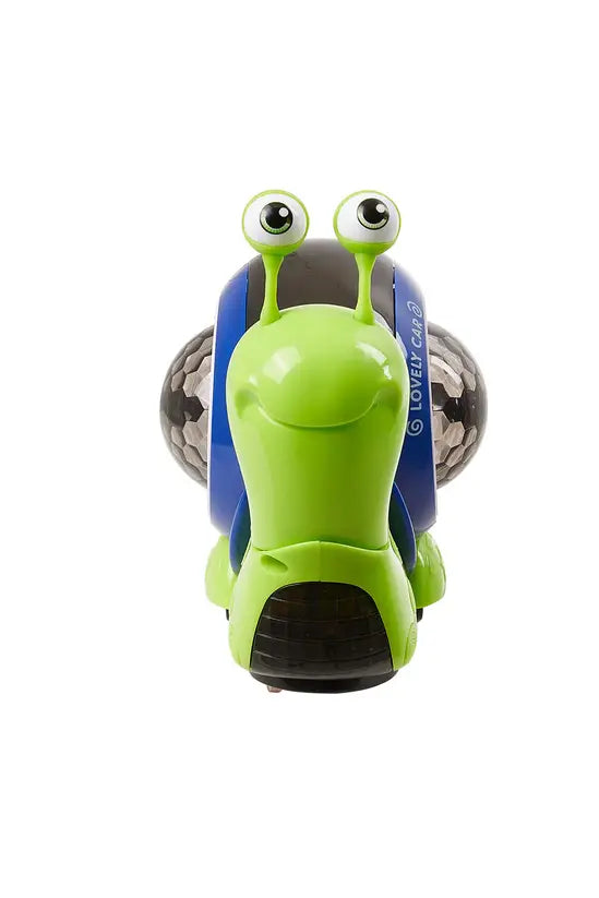 Interactive Bump-and-Go Snail Toy for Toddlers, Moving Light-Up Toy with Music, Educational Kids Gift for Boys & Girls