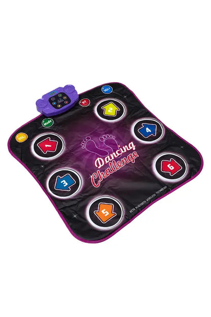Kids Electronic Dance Mat Toy with Bluetooth, Light-Up Dancing Game Mat with Built-in Music, Educational Gift for Boys & Girls