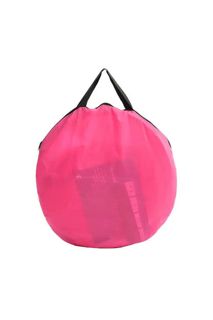 3-in-1 Pink Star Kids Play Tent Set with Tunnel & Ball Pit, Pop-Up Indoor/Outdoor Castle, 135cm Tall