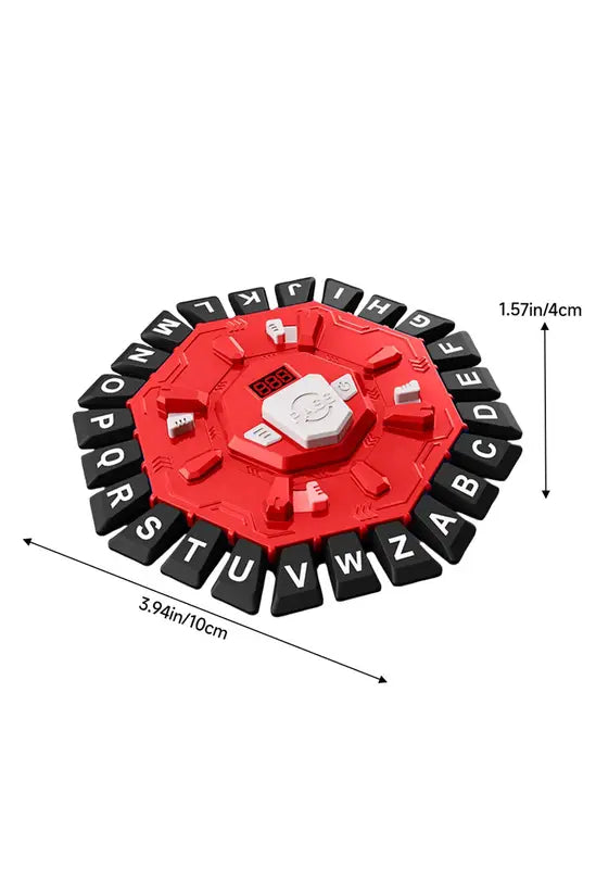 Interactive Alphabet Family Board Game, Electronic Word Challenge Game with 2 Modes, Educational Party Toy for Kids & Adults