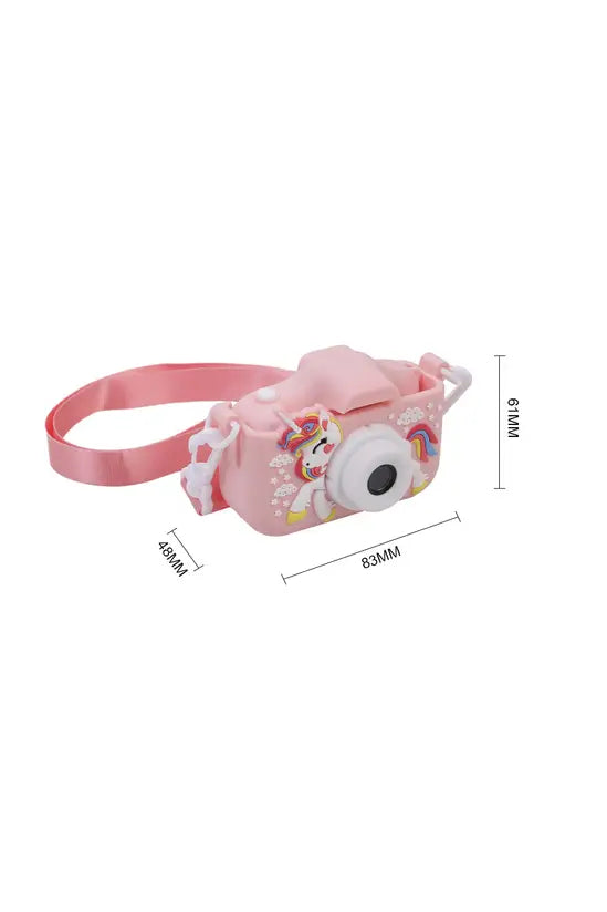 Kids Digital Camera, Unicorn Design 1080P HD Camera with 2.4" IPS Screen, 32GB Storage, Pink