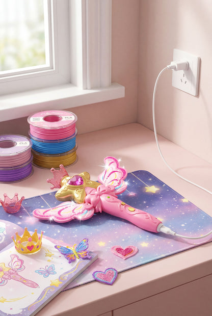 Fairy Wand 3D Printing Pen - Magical 3D Drawing Toy for Kids