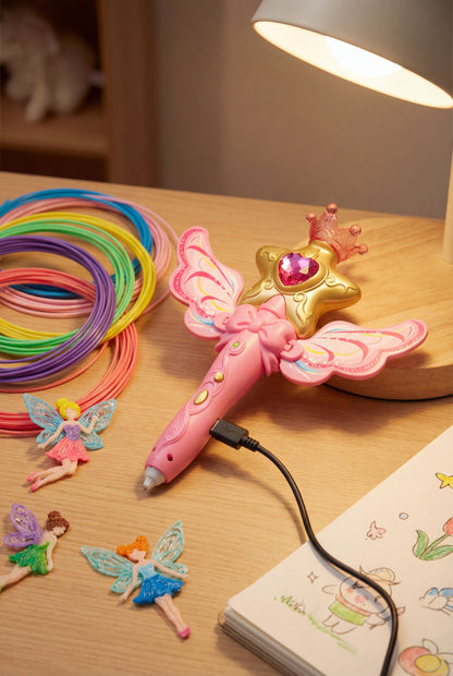 Fairy Wand 3D Printing Pen - Magical 3D Drawing Toy for Kids